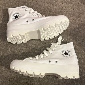New Converse Women's All Star White Platform Sneakers